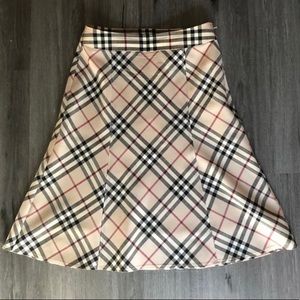 Burberry Nova Check Cotton Skirt